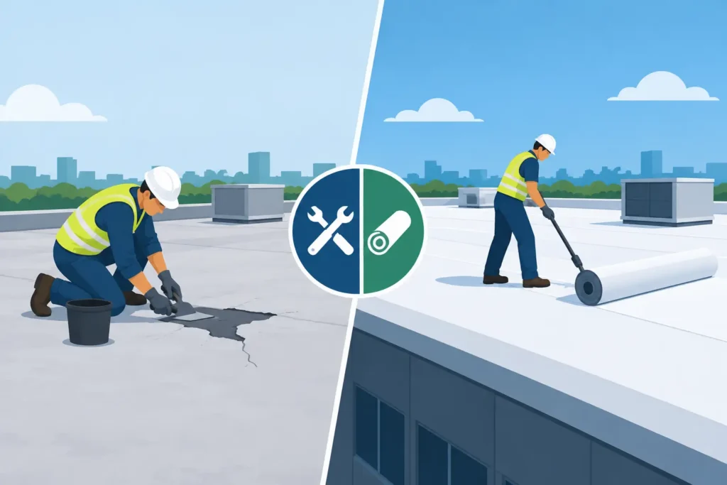 Commercial Roof Repair Versus Replacement