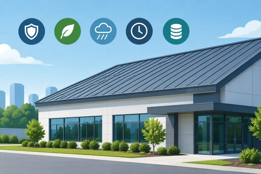 Standing Seam Metal Roof Benefits for Commercial Buildings